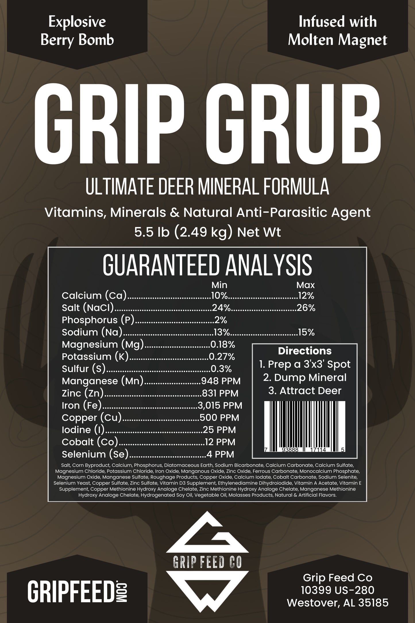 GRIP GRUB Ultimate Deer Mineral