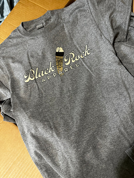 Black Rock Single Feather Tee