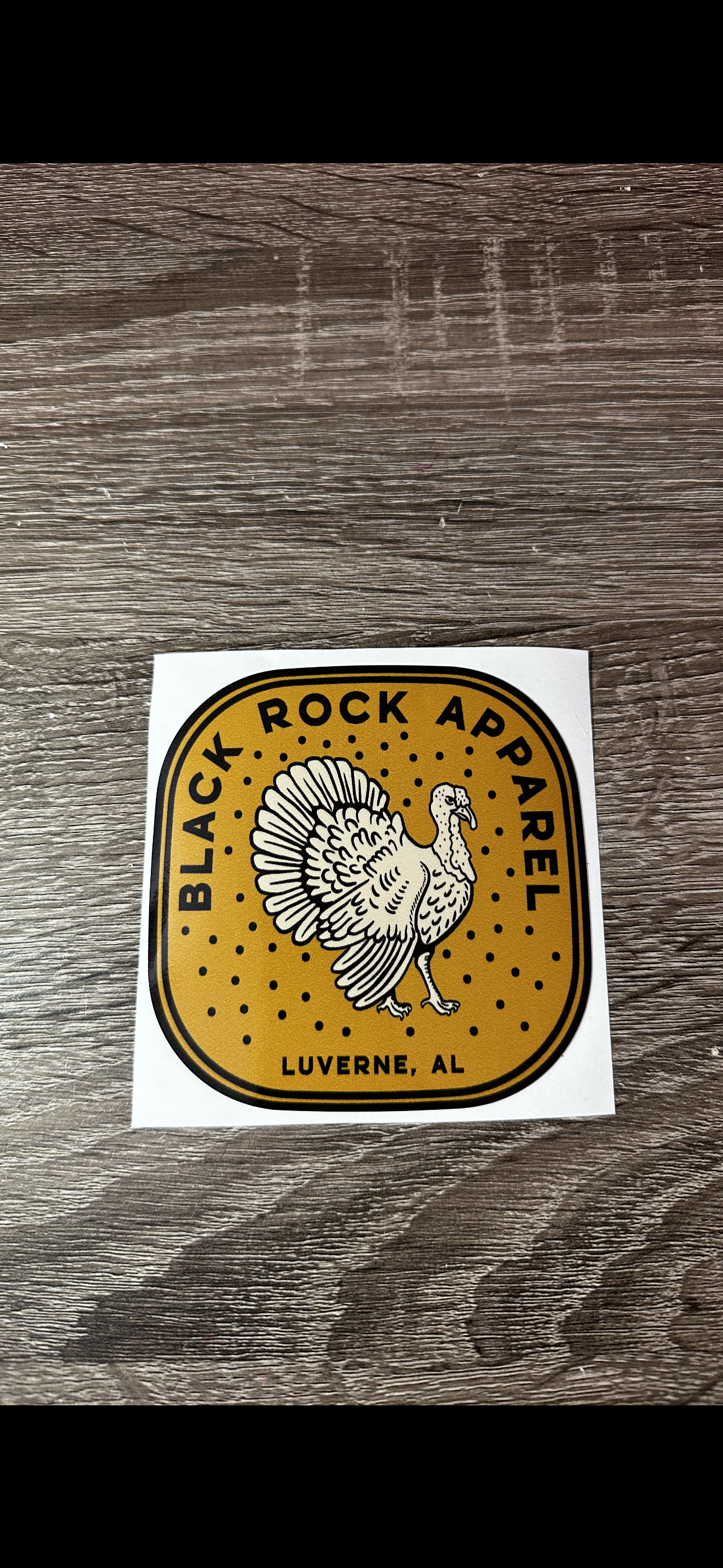 Black Rock Retro Turkey Sticker