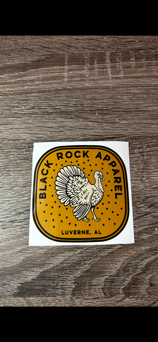 Black Rock Retro Turkey Sticker