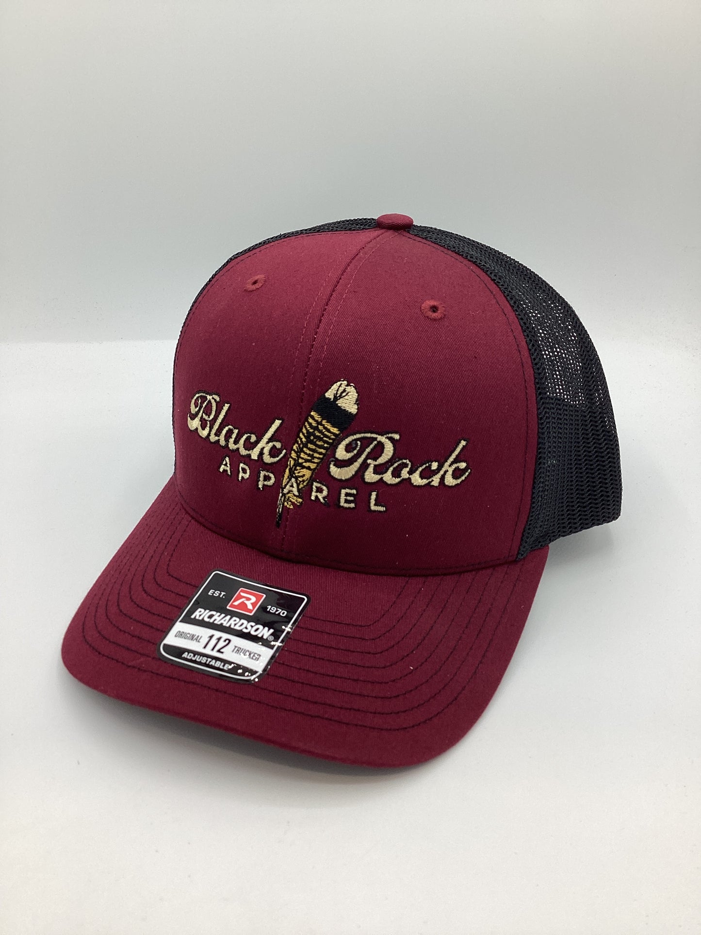 Maroon/Black Feather Logo 112